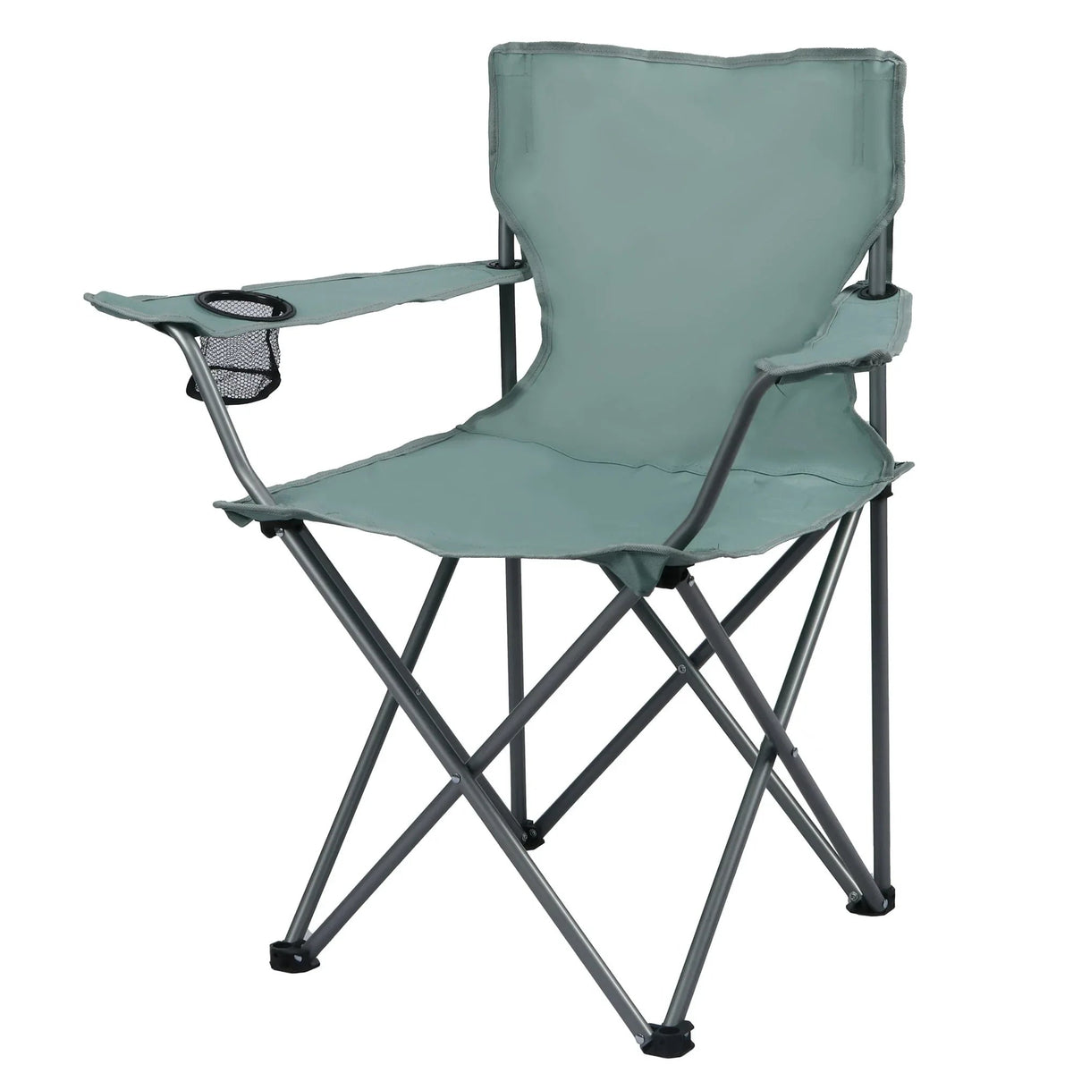 Ozark Trail Folding Camp Chair with Cup Holder â€“ Lightweight, Portable Outdoor Chair for Camping, Tailgating & Sports â€“ Green Goddess